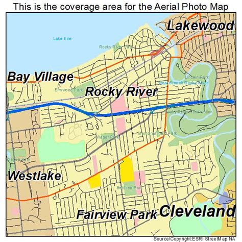 rocky river oh 44116|rocky river map.